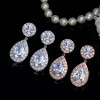 Handmade 5.8 Ct Teardrop 925 Silver Earrings