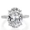 Handmade 5 Ct Oval Cut Lab-created Engagement Ring