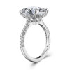 Handmade 5 Ct Oval Cut Lab-created Engagement Ring