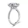 Handmade 5 Ct Oval Cut Lab-created Engagement Ring