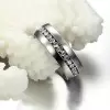 1.25ct Round Cut White Sapphire Eternity Band for Men