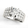 1.2ct Round Cut White Sapphire 2pcs Bridal Set