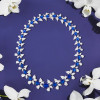 Oval Cut Royal Blue Sapphire Statement Necklace