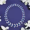 Oval Cut Royal Blue Sapphire Statement Necklace