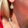 Cushion Cut Yellow Sapphire Necklace & Earrings Set