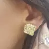 Yellow Sapphire Ring & Earrings Jewelry Set