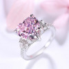 3.5ct Heart Cut Pink Sapphire Engagement Ring