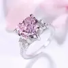 3.5ct Heart Cut Pink Sapphire Engagement Ring