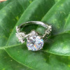 2.7ct White Sapphire Vine Wrapping Engagement Ring
