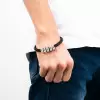 Personalized Leather Name Bracelet for Men 