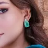 22ctw Cushion Cut Paraiba Tourmaline Earrings