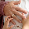 Spinner Eternity Ring With Heart