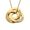 Russian Ring Necklace in Gold
