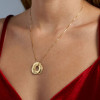 Russian Ring Necklace in Gold