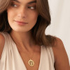 Name Engraving Family Tree Disc Pendant Necklace