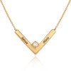  V-Necklace In Gold Plating