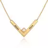  V-Necklace In Gold Plating