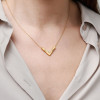  V-Necklace In Gold Plating