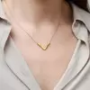  V-Necklace In Gold Plating