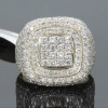 Handmade Iced Out Platform Men's Ring
