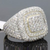Handmade Iced Out Platform Men's Ring