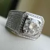 Handmade 6.5 CT Round Cut Men's Ring