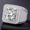 Handmade 6.5 CT Round Cut Men's Ring