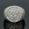 Handmade Gold Cluster Men's Ring