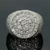 Handmade Gold Cluster Men's Ring