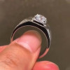 2.0ct Round Cut Diamond Ring For Men