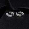 Men Hip Hop Diamond Hoop Earrings