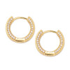 Men Hip Hop Diamond Hoop Earrings
