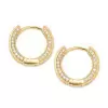 Men Hip Hop Diamond Hoop Earrings