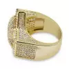 Men Hip Hop Iced Diamond Star Ring