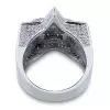 Men Hip Hop Iced Diamond Star Ring