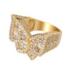 Men Hip Hop Iced Diamond Butterfly Ring