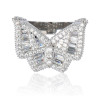 Men Hip Hop Iced Diamond Butterfly Ring