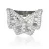 Men Hip Hop Iced Diamond Butterfly Ring