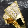 Men Hip Hop Iced Diamond Butterfly Ring