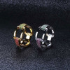 Hip Hop Colorful Stone Wedding Band for Men