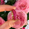 7MM Wide Multicolor Sapphire Paved Wedding Band