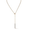 2ctw Multicolor Sapphire Bar Pendant Necklace