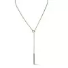 2ctw Multicolor Sapphire Bar Pendant Necklace