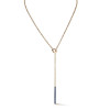 2ctw Multicolor Sapphire Bar Pendant Necklace