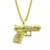 Men's Hip Hop Handgun Necklace