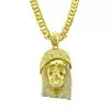 Men's Gold Jesus Necklace