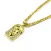 Men's Gold Jesus Necklace
