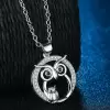 Handmade 925 Sterling Silver Owl Necklace