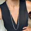 60ctw Multi-Cut White Sapphire Two Tone Necklace