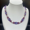 60ctw Oval Cut Amethyst & Pink Sapphire Statement Necklace